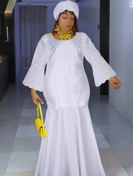 African Dresses For Women Traditional Dashiki Lace Maxi Robe Plus Size Boubou Ladies Africa Clothing Wedding Party Gown Abayas