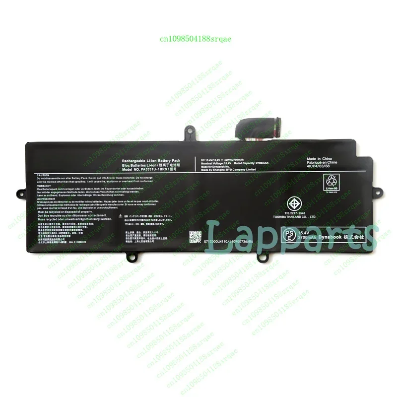 

Оригинальный аккумулятор PA5331U-1BRS для Dynabook Portege R30-E X30L-G Terca A30-G A40-E%100 тест