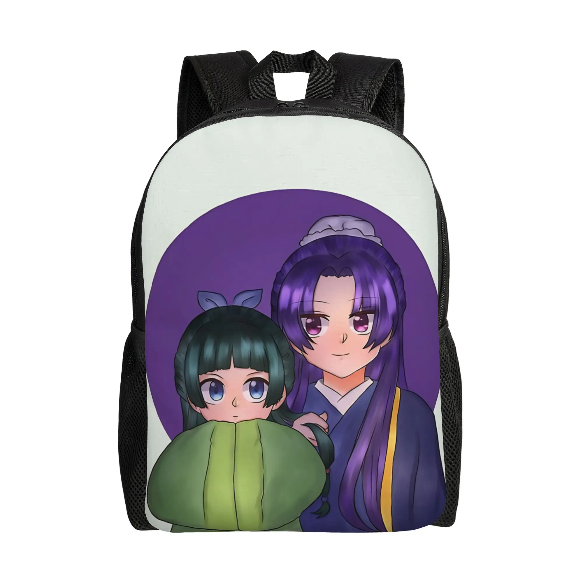Doodle Eunuch and Apothecary Backpack Men  Pattern Backpacks Polyester Streetwear School Bags University High Quality Rucksack