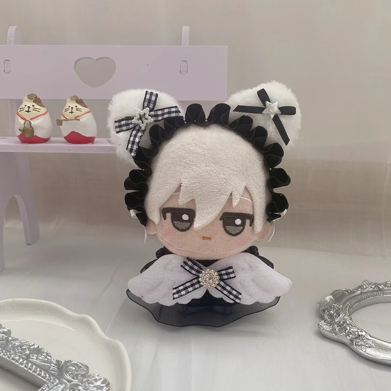 10cm cotton doll handmade custom exquisite clothes lace bow nunu doll headband cute skirt Korean idol doll replacement outfit