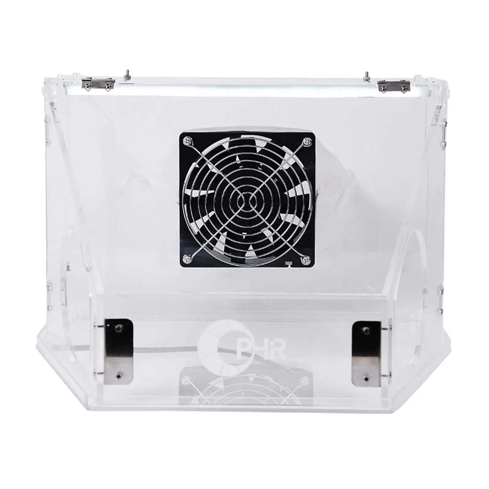 テーブルポリッシュダストボックス、軽量透明アクリル密閉研削研磨ボックス、彫刻研磨着色作業用