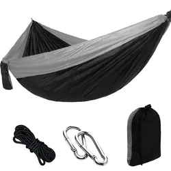 Goture Hammock Bed Nylon Ice Silk Duyan Outdoor Large Wide Camping Garden Leisure Portable Travel 270x140xm