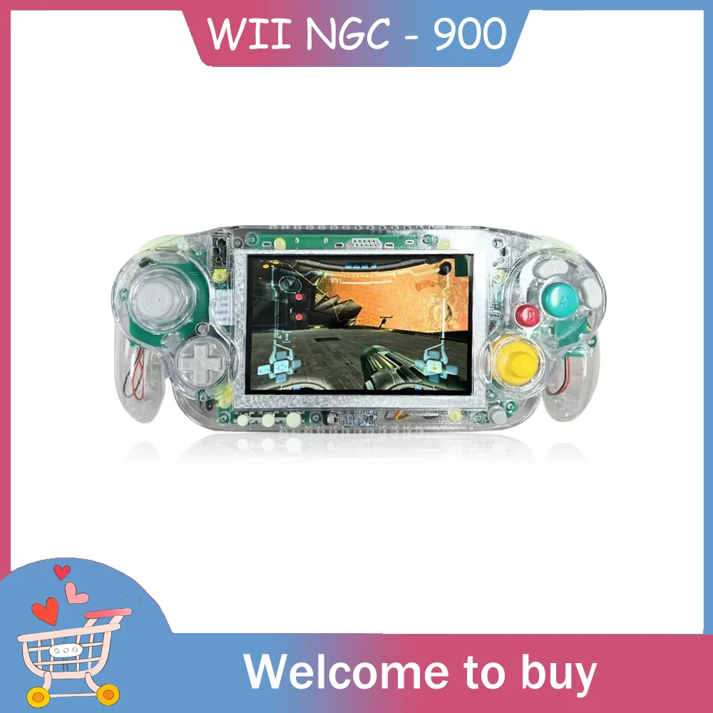 In Stock WIINGC Arcade 5-inch IPS Screen WII NGC Portable Game Console NGC WII Portable Game Console Modified by WII Motherboard