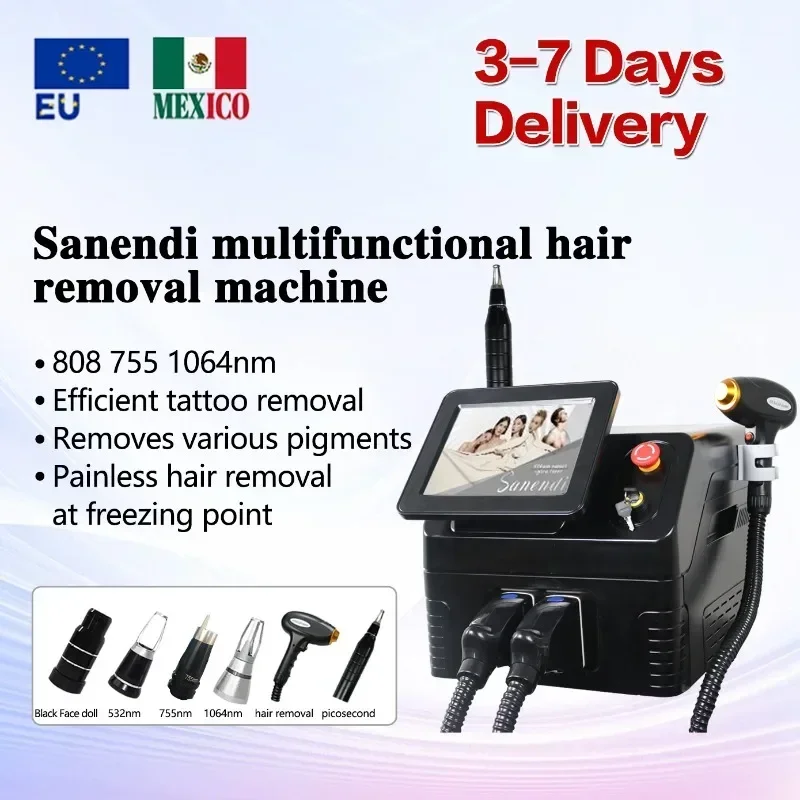 Picosecond laser Tattoo Removal  Q Switch Nd Yag Pigment Removal Diode Laser Ice Hair Removal Machine