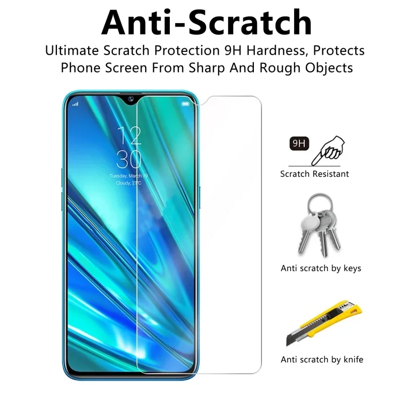 Protective Glass Screen Protector for Realme 5 Pro U1 Q Tempered Glass for Realme X2 Pro XT X Toughed Flim 9H HD Transparent