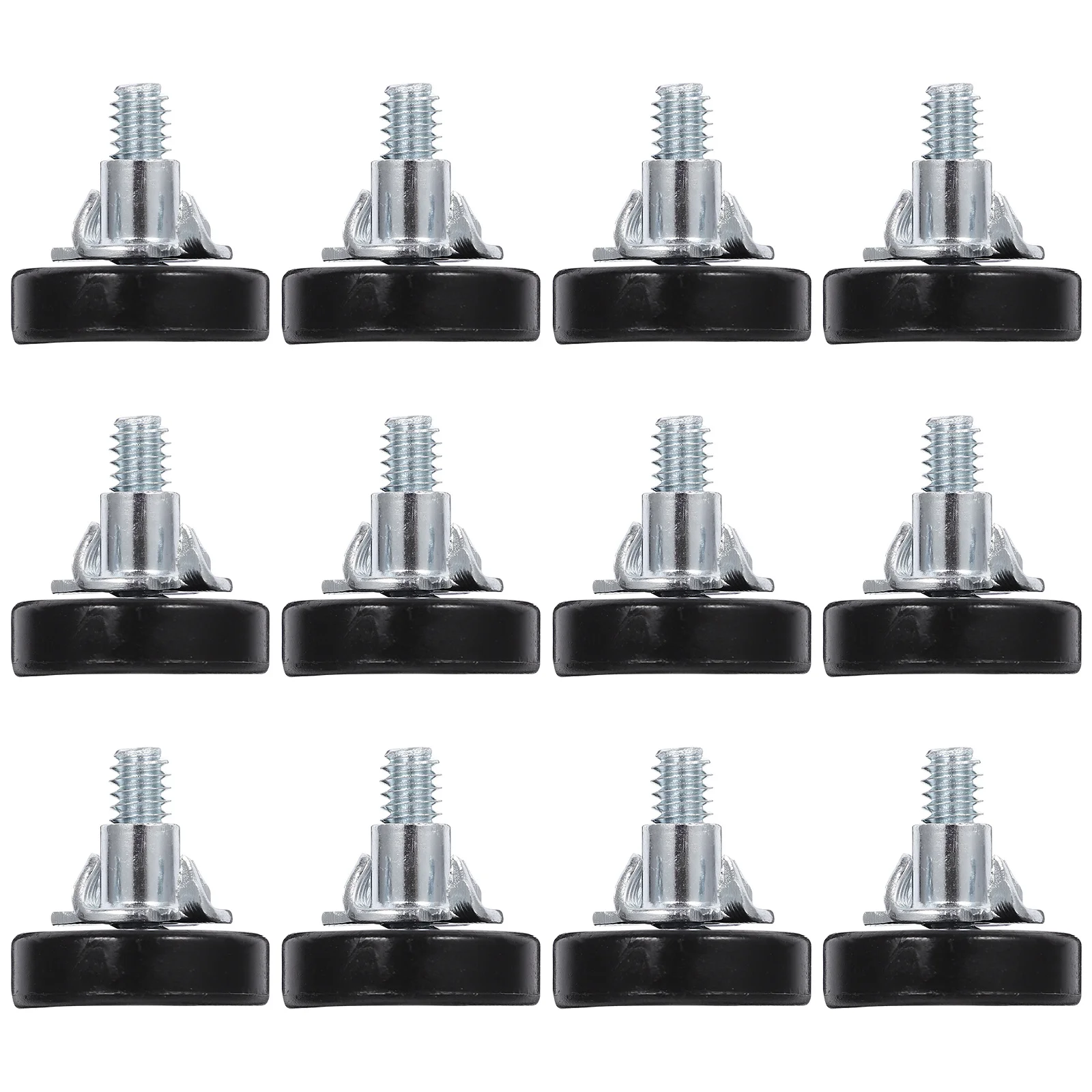 

12Pcs Furniture Leveler Adjustable Screw on Legs for Table Chair Cabinet Height Adjustment Anti-Scratch Floor Protection