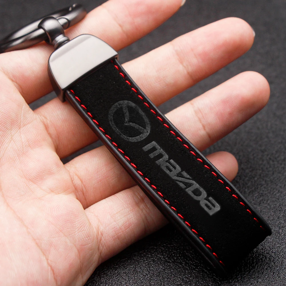 Suede Keychain Universal Luxury Keychain Custom Gift With Logo Fpr Mazda 3 Bk 6 Gh CX 5 2 90 30 50 Encosella Minagi 8 Atez