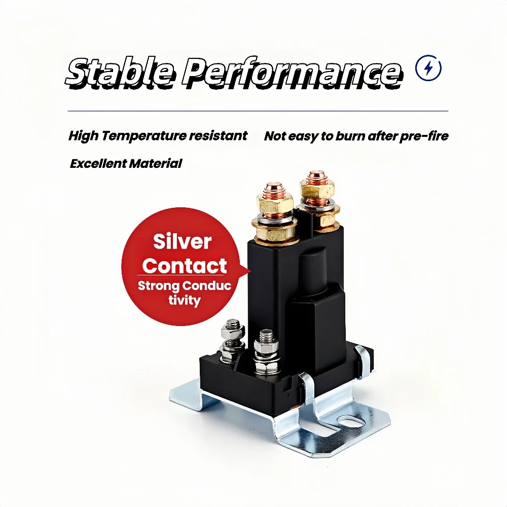 500A 12V Automotive Heavy Current Relay,High Current Car Starter Relay 4Pin SPST Automobil Start Contactor Control On/Off Switch