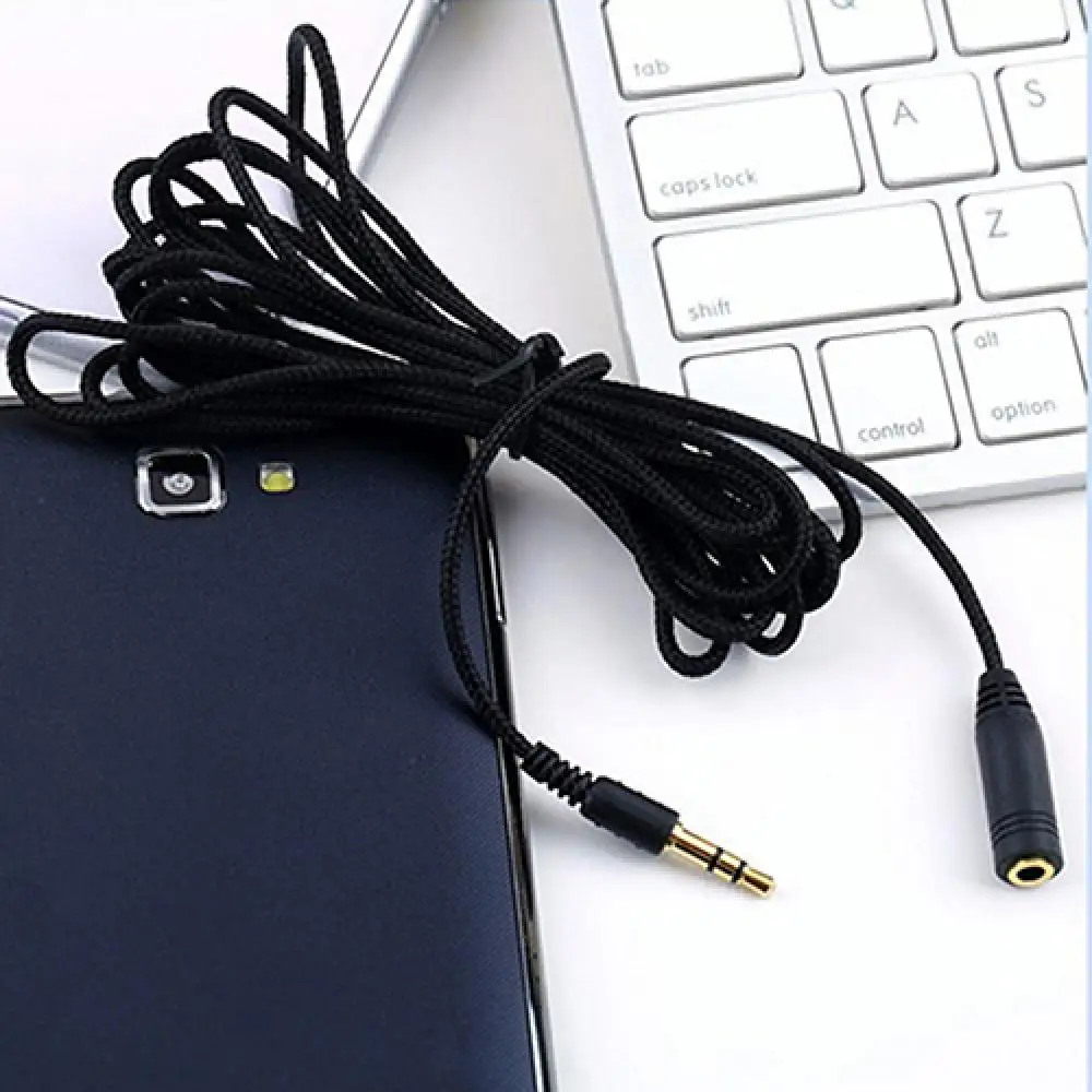 3/5M 10ft 3.5mm Audio Extension Cable Jack Female to Male Headphones Speaker Extender Cord Stereo Audio Extension Cable Cord