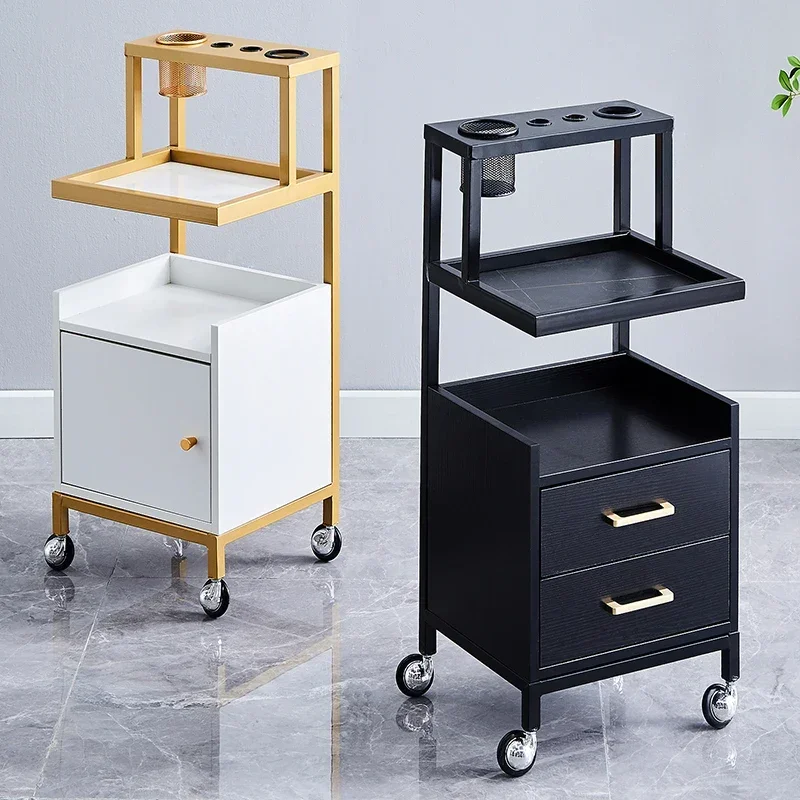 Makeup Manicure Salon Trolley Cosmetic Drawers Cleaning Rolling Salon Trolley Utility Carrito Auxiliar Salon Furniture