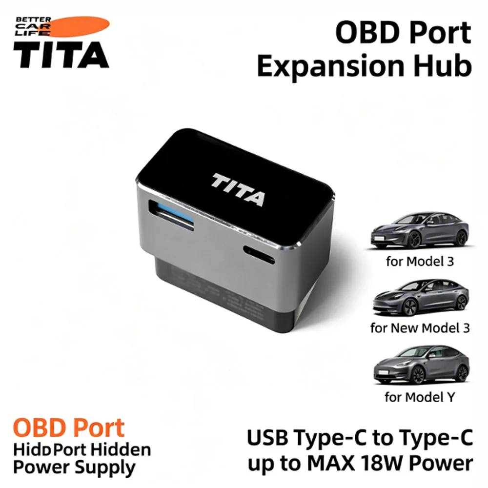 18w-obd隠し電源拡張ハブ-usb-a-type-c-デュアルポート急速充電アダプター-モデル3用-新型モデル3用-モデルy用