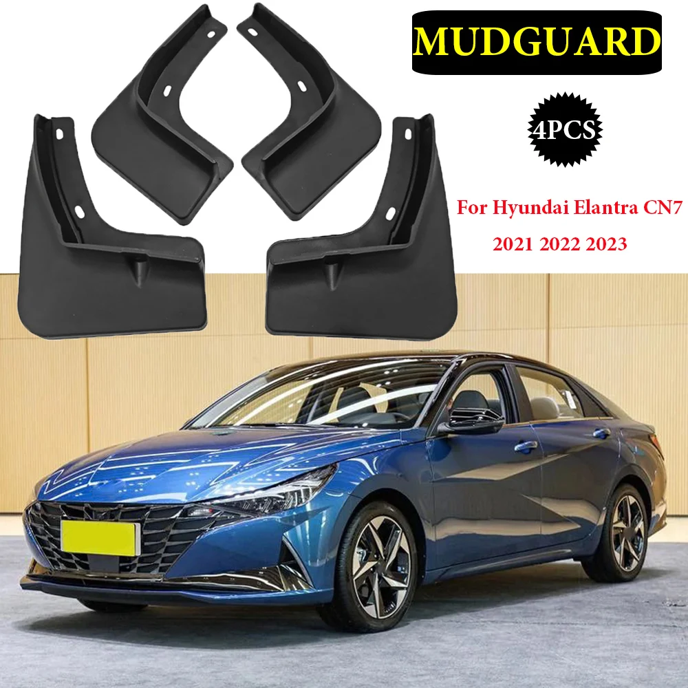 

Car Mudflap for Hyundai Elantra CN7 2021 2022 2023 Avante i30 Sedan Mud Front Rear Anti-splash Mudguards Fender Car Accessories