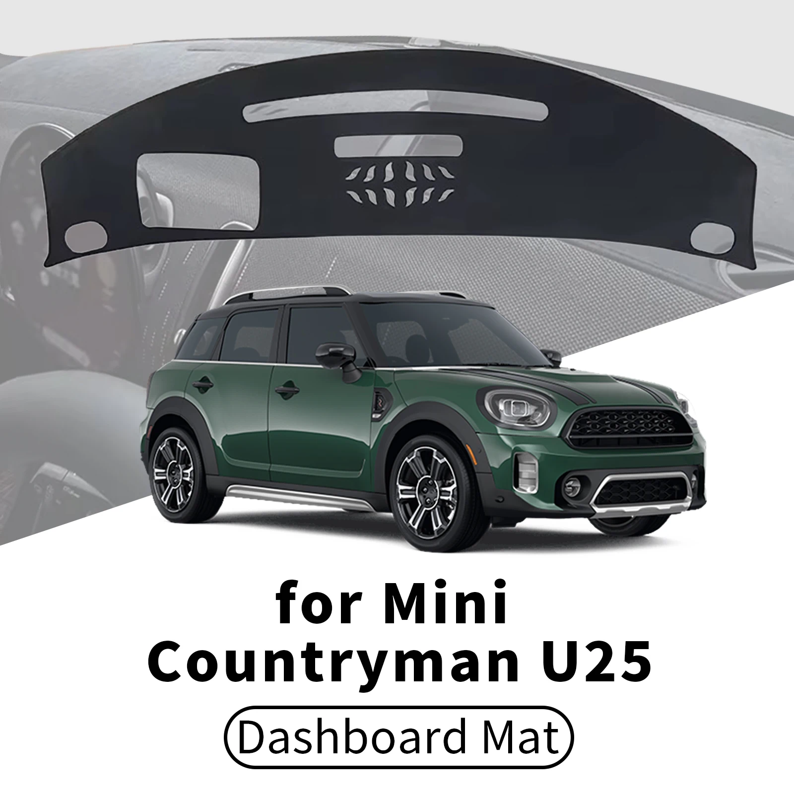 

for MINI Cooper U25 Countryman 2026-2024 Car Dashboard Cover Dashmat Sunshade Anti‑UV Anti‑Glare Dash Mat Interior Accessories