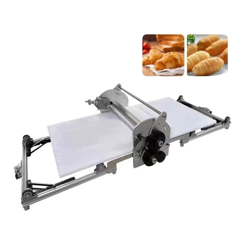 Electric Puff Pastry Machine Desktop Small Folding Multi-layer Pastry Machine Horn-shaped Pastry Baking Equipment