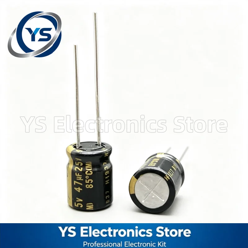 10pcs/lot Nichicon MUSE KZ 47UF25V 10x12.5mm UKZ1E470MPM1TD 25V47UF 47UF 25V Hi-Fi Audio Capacitor Copper Feet New and Original