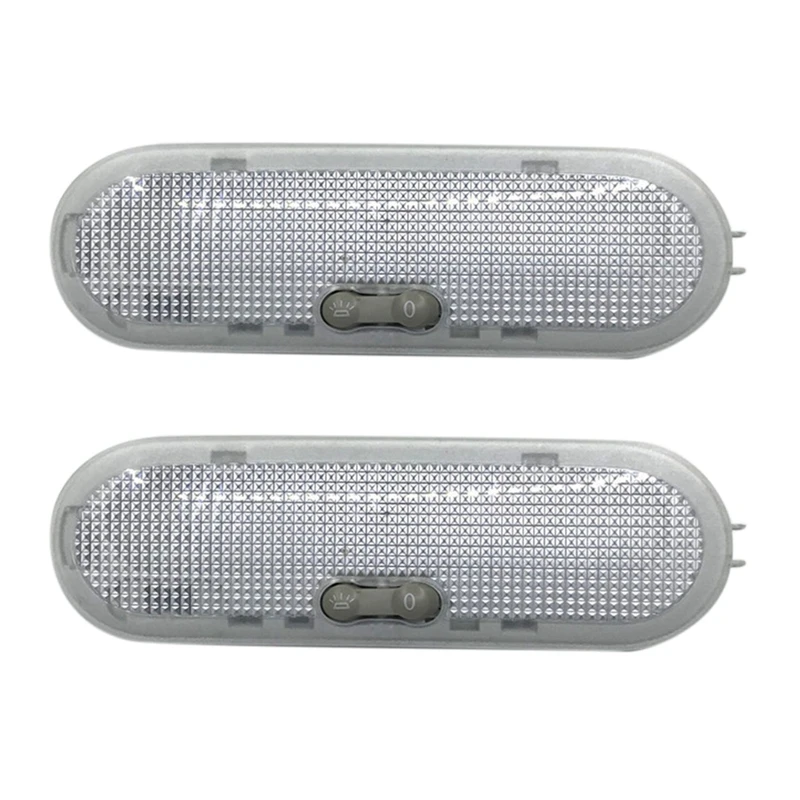 2X 1-Botton Car Interior Dome Reading Light Ceiling Lamp For Nissan Qashqai Sunny Micra/March For Renault Dacia