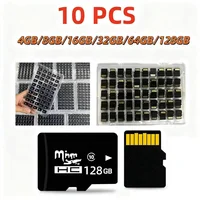 10 Uds. Tarjeta de memoria de alta velocidad 4GB 8GB 16GB 32GB 64GB 128GB tarjeta sd Mini tarjeta TF se utiliza para monitorear el tacógrafo del drone