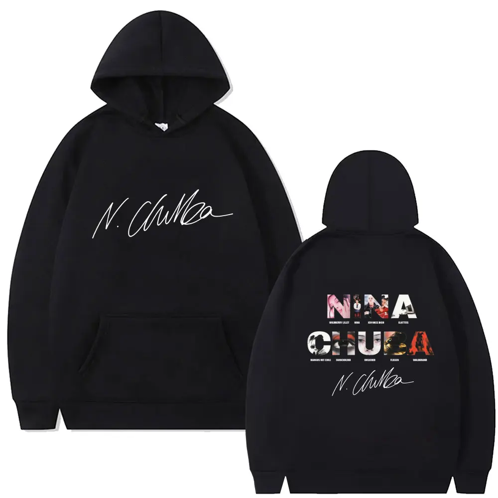 

Singer Nina Chuba Album Tour 2025 Graphic Hoodie Men's Women's Hip Hop Fashion Streetwear Male Vintage Casual Oversized Pullover