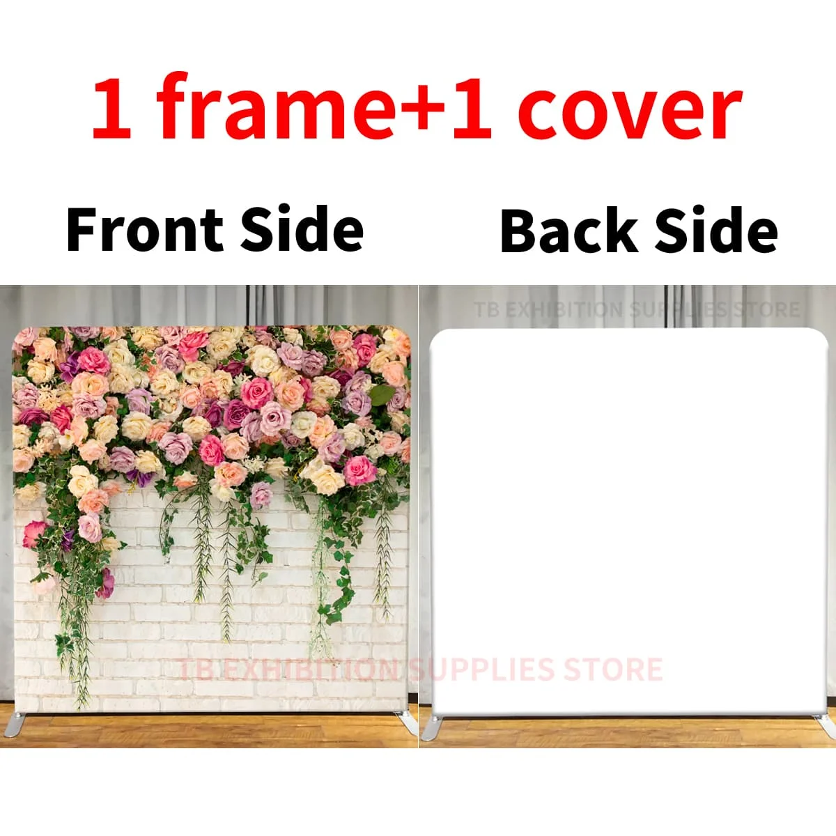 Photo Booth Backdrop Stand Cover Custom banner Square Wall Background for Wedding Birthday BabyShower Photography Photo Studio image 3