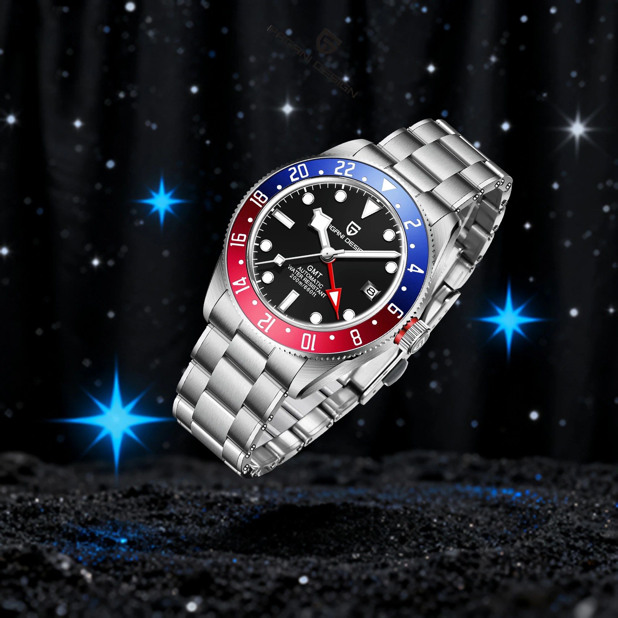 

PAGANI DESIGN 2025 New Men Automatic Mechanical Watch 200 Meters Waterproof High-End Style Luxury Stainless Steel Luminous Watch