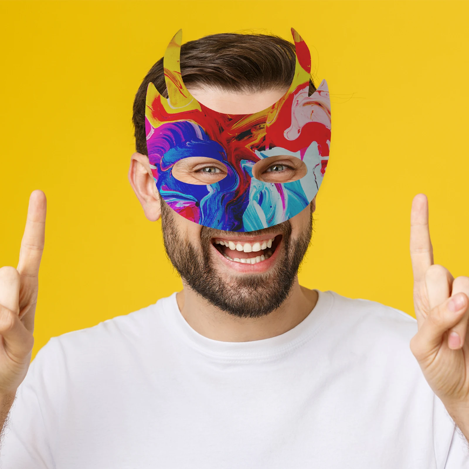 

10 Pcs Blank Masks DIY Paper Masquerade Mask Pack White Unfinished Decorate Party Adult Kids Toys Costumes Carnival
