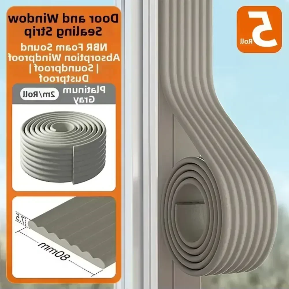 

Noise-reducing Tape Sound Insulation Strips Closed-cell Foam Self-adhesive Backing, Bedroom Sound Insulation Impacts Protection