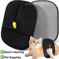 Cat Dog Hair Remover Brush Reusable Cat Grooming Gloves Electrostatic Pet Hair Removal Mitts Sticking Device Home Hair Scraper