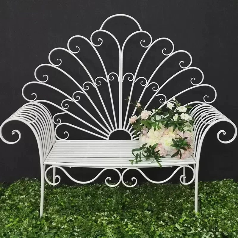 Wrought iron peacock chair wedding props wedding dress shooting ornament wedding beauty couch modern store sofa chair