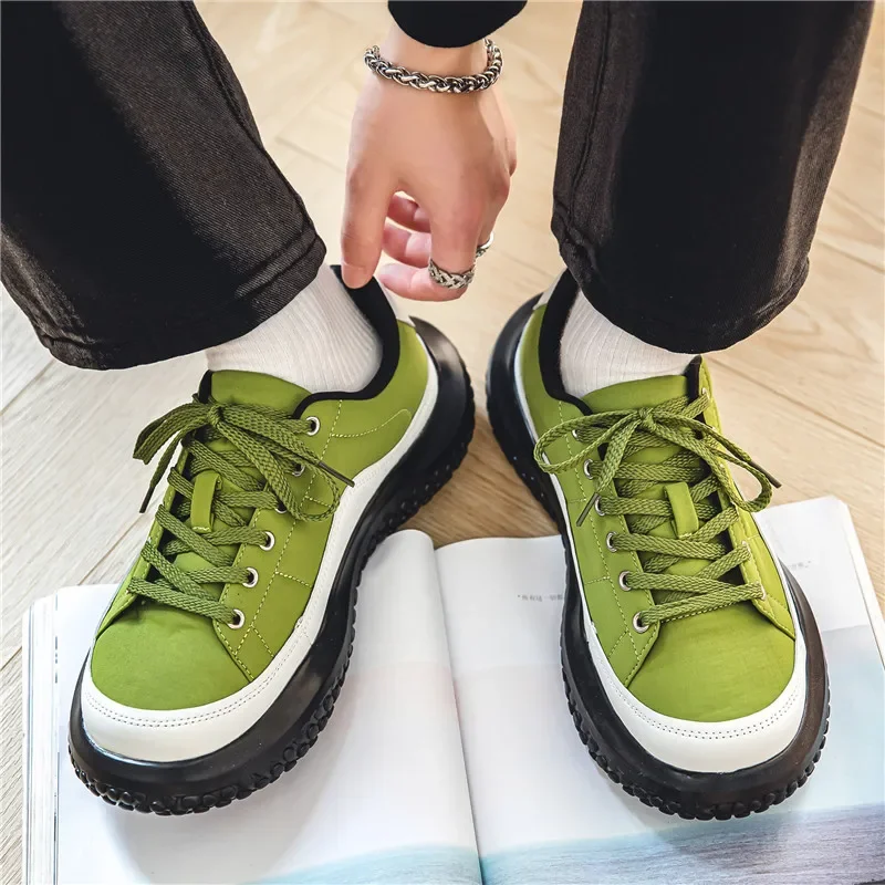 

Autumn Thick Soles with Niche Original Fashion Shoes Casual Increase Hong Kong Style Board Shoes Men Sneakers
