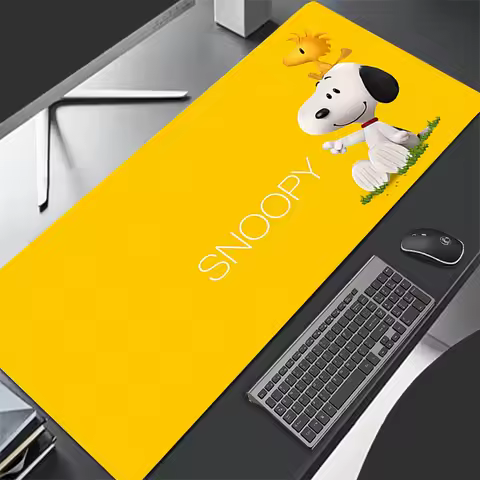 New Mouse Pad Larger XXL 900x400 Speed Mini Pc Computer Keyboard Pads Cartoon Snoopy Desk Mat Gaming Accessories Home Mousepad