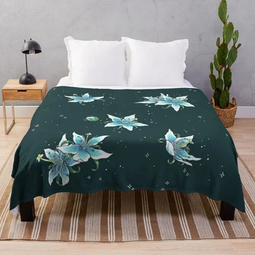 

Silent Princess pattern Throw Blanket Soft Bedroom Blanket for Night Sleeping