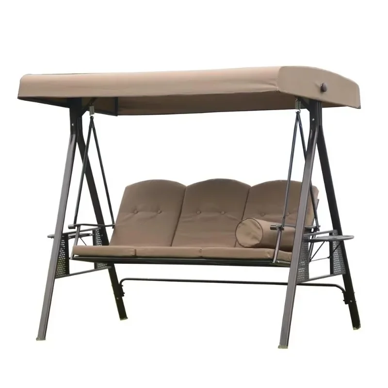 3 seater hanging chair furniture popular canopy design casual outdoor swing
