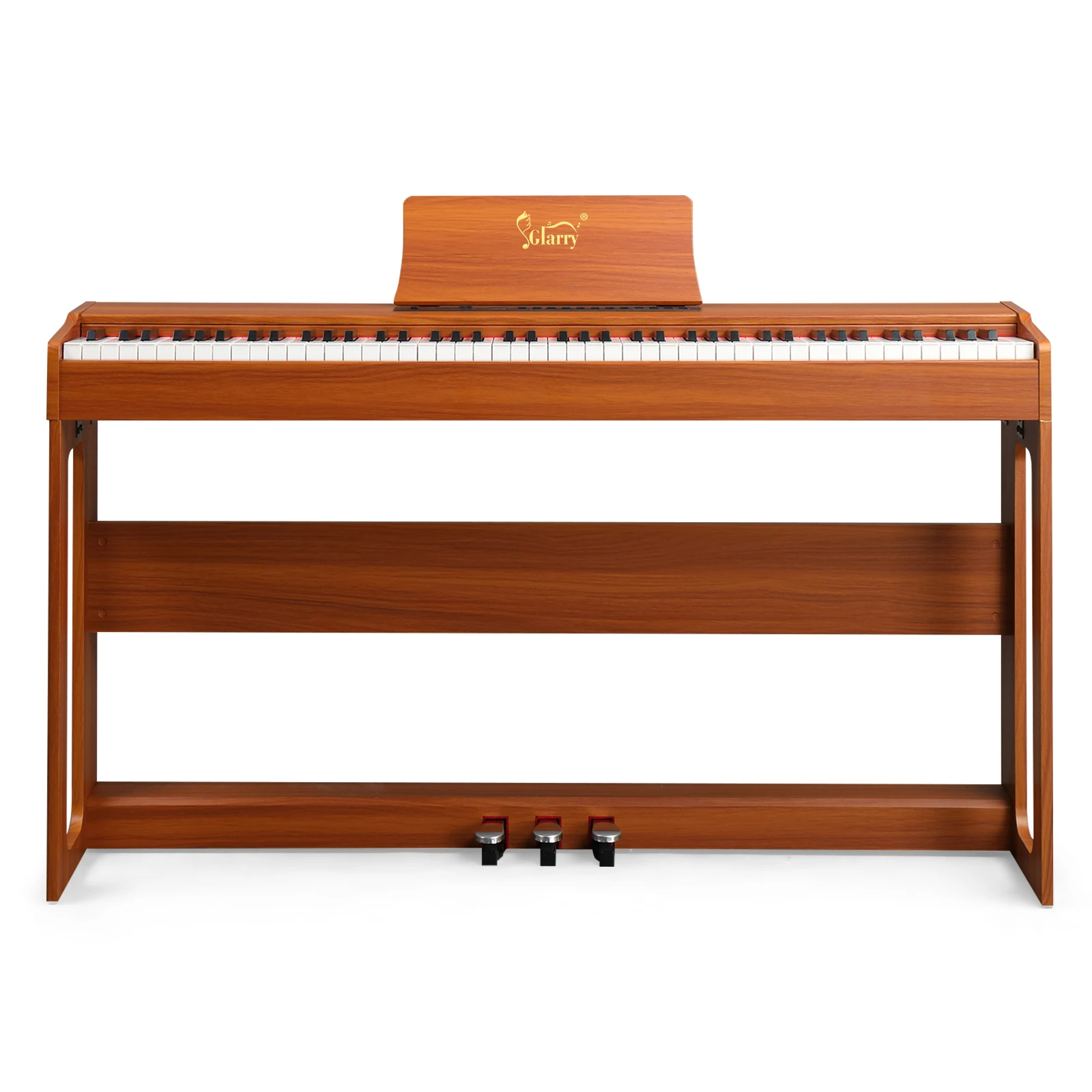 88 teclas Teclados totalmente ponderados Piano digital con soporte para muebles, adaptador de corriente, pedales triples, auriculares