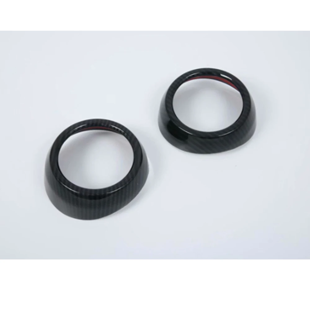 For Hyundai Kona Kauai Encino 2018 2019 2020 Car Dashboard Side Air Vent Ring Trim ABS Stickers Interior Car Accessories 2pcs