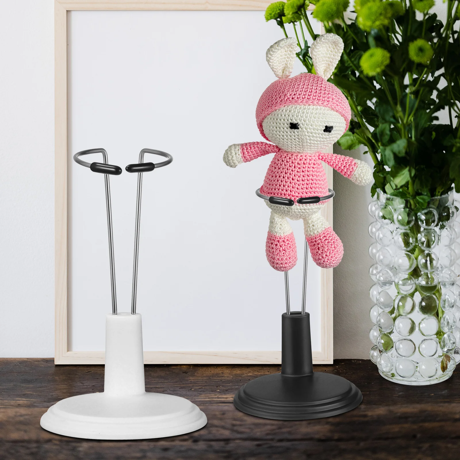 3 Buah Rak Display Dapat Disesuaikan Braket Penyangga untuk Model Figur Aksi Koleksi Tempat Dasar Stabil Paduan Aluminium Pp