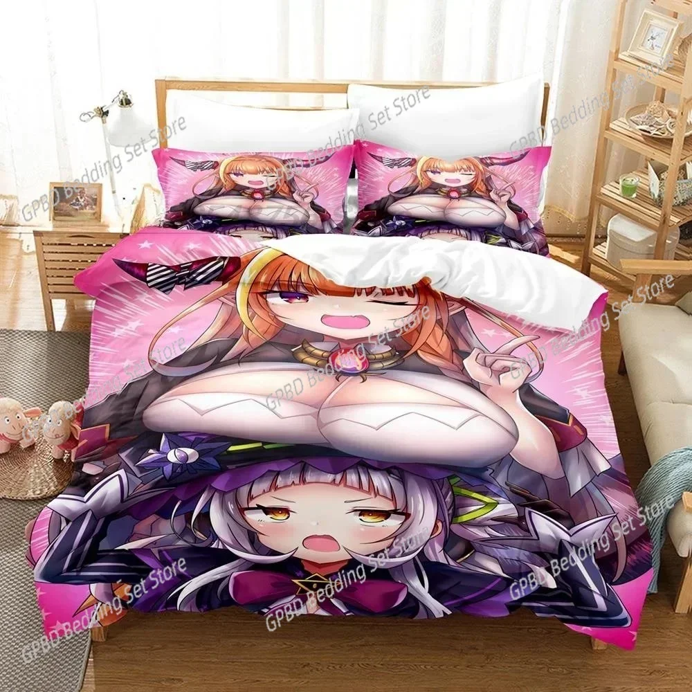 

Anime Kawaii Girls Kiryuu Coco 3D NEW Duvet Cover Pillowcase Bedding Set Adult Boy Girl Bedroom Decoration Single Double Large