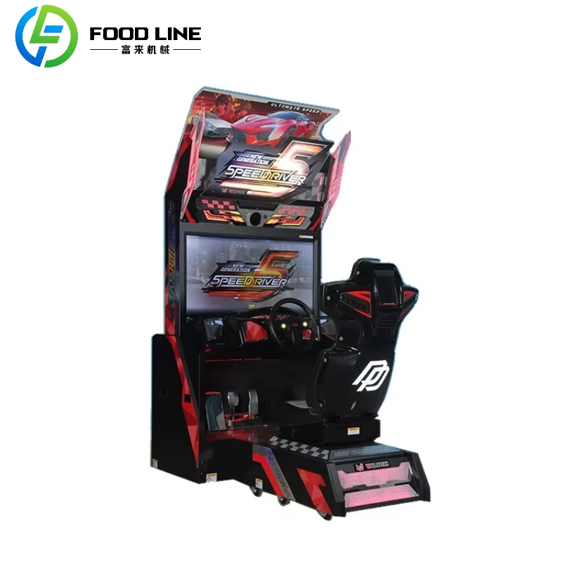 آلة لعبة سباق القيادة التي تعمل بقطع النقود المخصصة