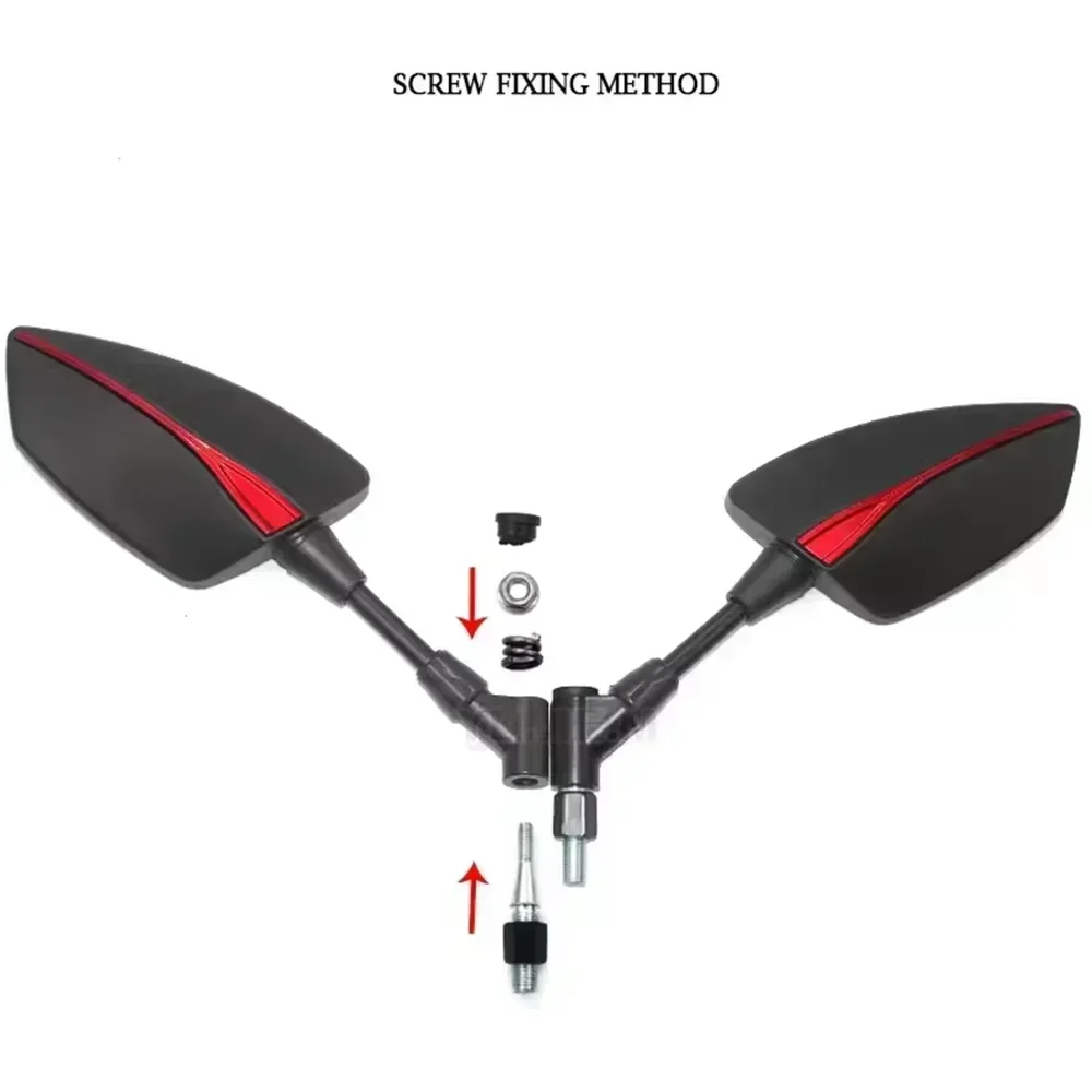 مرايا جانبية قابلة للتعديل للدراجات النارية للأغراض العامة، مناسبة لشعار Yamaha V-MAX، VMAX 12001700، VMAX1200، VMAX 1700 #4