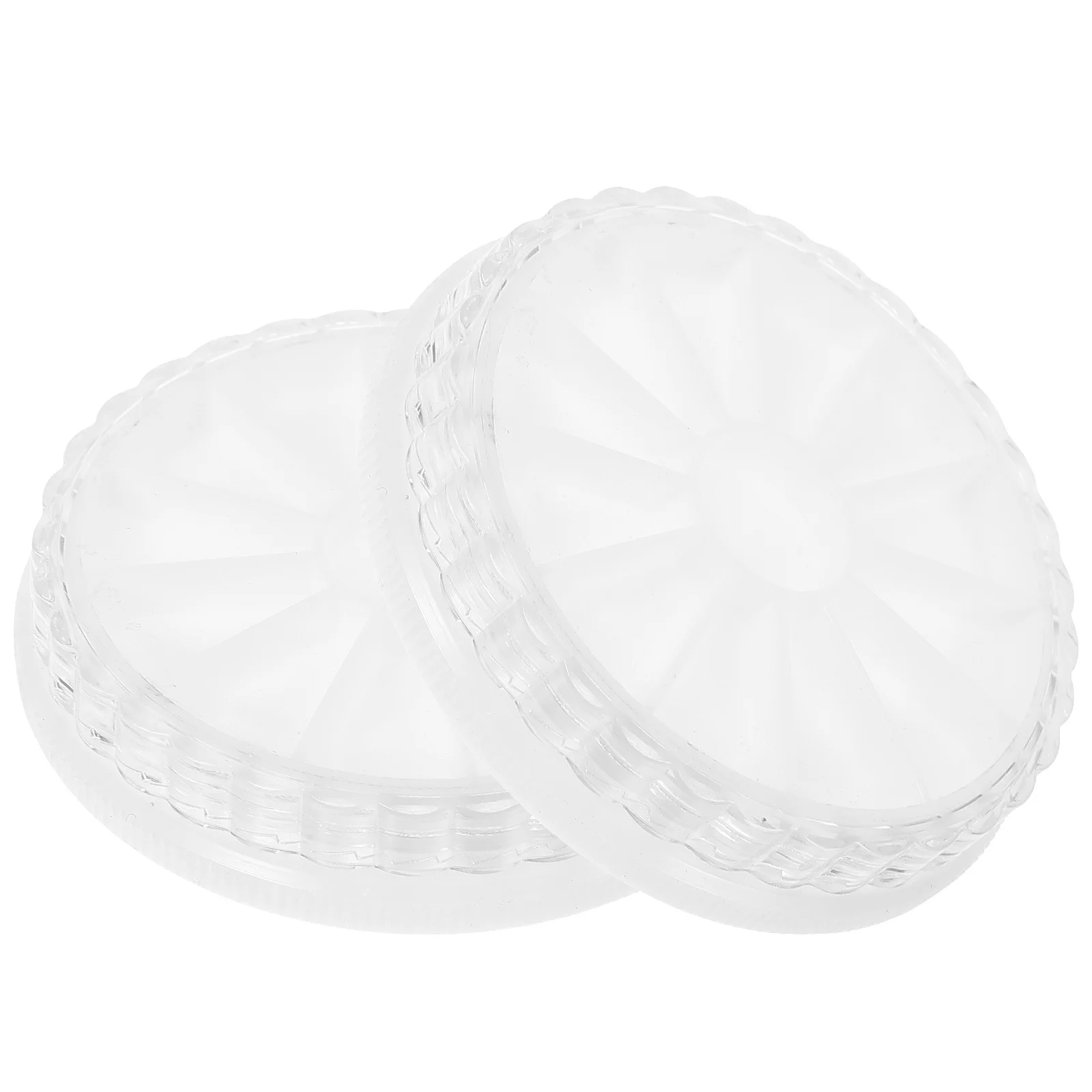 

2Pcs Nail Charms Storage Box Plastic Multi-Grid Organizer for Nail Gems Rhinestones Manicure Art Accessories Case Container