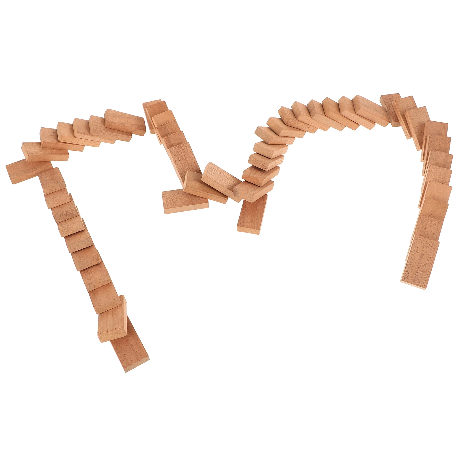 50-delige dominospelset van natuurlijk hout, compact reisspel voor familiefeesten, buitenpret, logisch denken, vaardigheidsbouwerbord