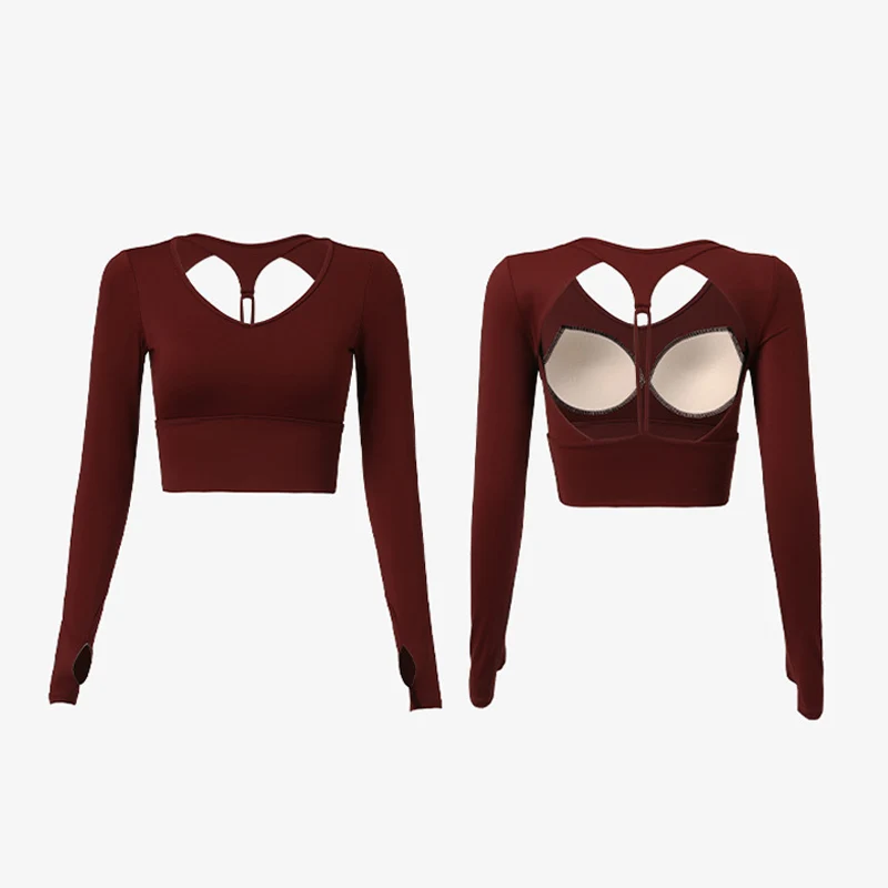 Neue Yoga-Bekleidung für Frauen mit Brustpolstern, stoßfester Sport-BH für Outdoor-Aktivitäten, Lauftraining, Fitness-BH für einen schönen Rücken. – Detail 8