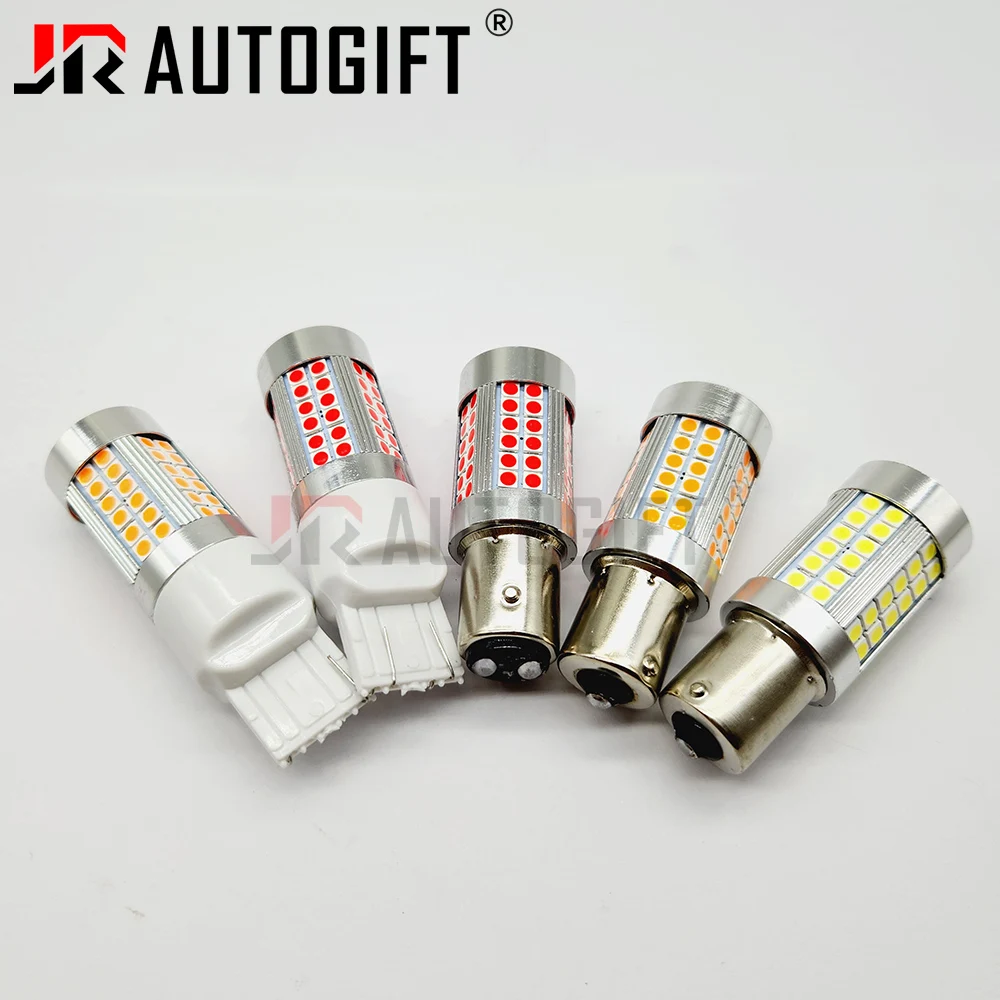 

20 шт. Canbus белый янтарный красный 20 Вт T20 Ba15S Bau15S P21W Py21W 1156 1157 7440 7443 светодиодные лампы автомобильные сигнальные огни 12 В-70 В