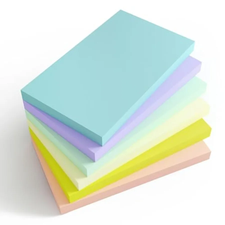 

480 Sheets 3x5 Inch Large Sticky Notes, Self-Stick Post Stickies Colorful Super Sticking Power Memo Pads for Teacher Supply, Sc