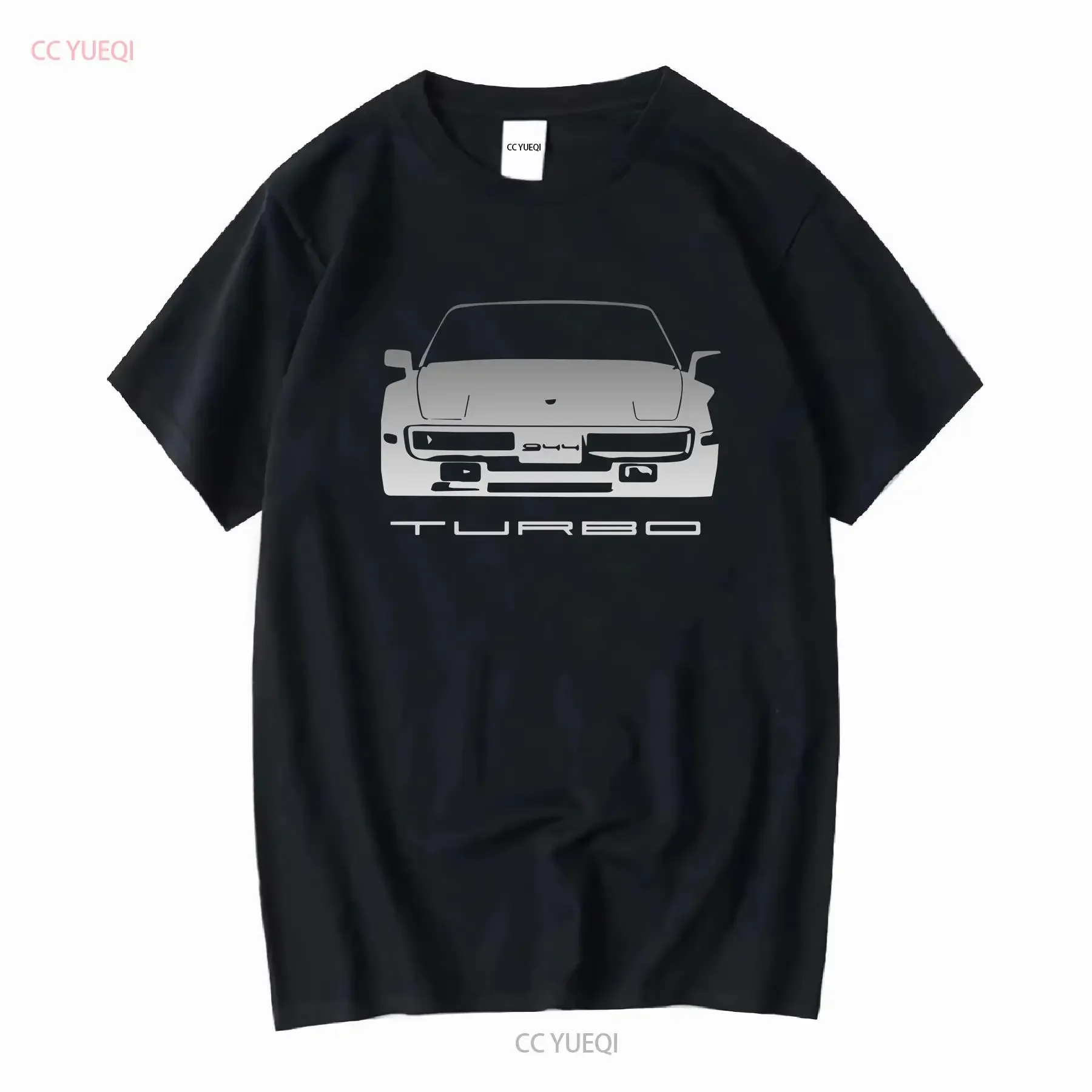944 Turbo Stencil T Shirt long or short sleeves vintage Washed Versatile Unisex designer clothes Casual graphic Slightly