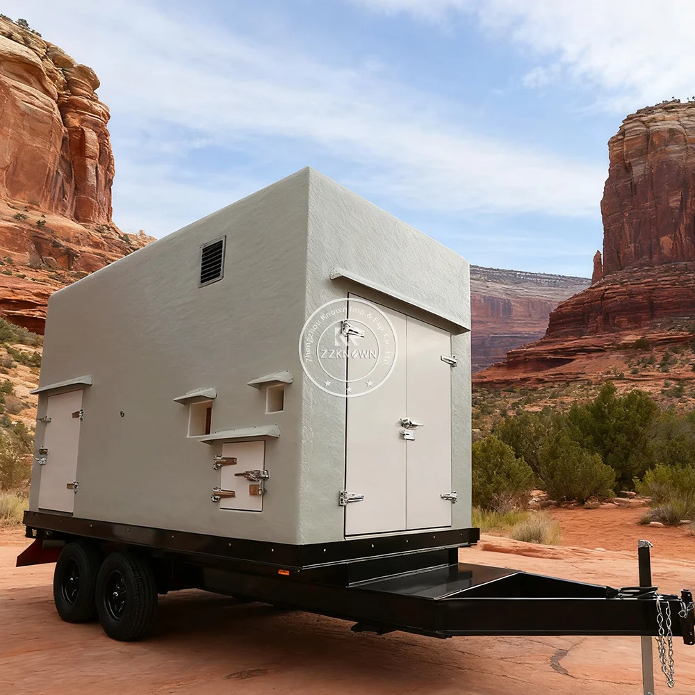 Mobile Freezer Truck Cold Storage Trailer Portable Food Storage Cold Refrigerated Delivery Truck Trailer for Frozen Food