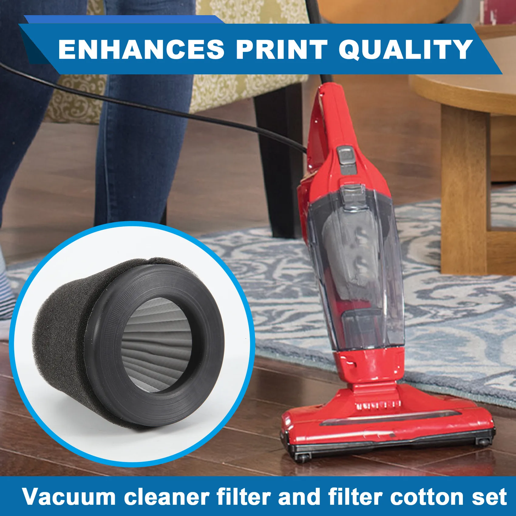 2025 Trend 5 Pack Replacement Filter Compatible For Dirt Devil Scorpion Handheld Vacuum Cleaner Style F117,Compare To Parts AD40