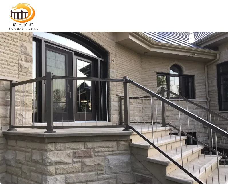 التخصيص نمط جديد DIY تثبيت الدرابزينات الألومنيوم سطح السفينة درابزين وسياج للشرفة #3