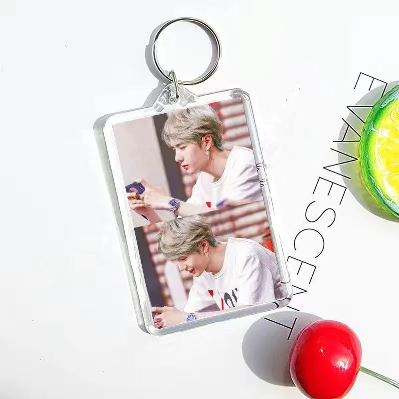 Wang Yibo Xiao Zhan Cosplay Acrylic Keychain Bo Jun Yi Xiao Cute Bag Pendant Keyring Decoration Jewelry Accessories Fans Gift