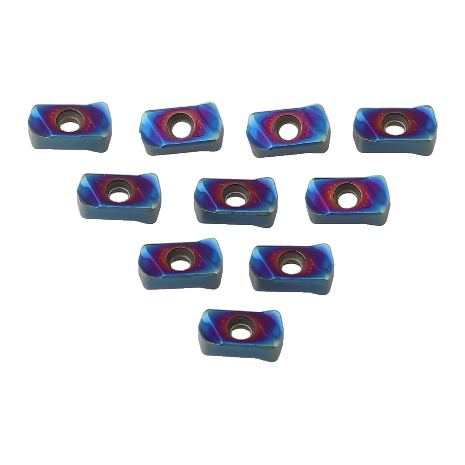 

10PCS LNMU0303 ZER-MJ ZM1135 Fast Feed Carbide Milling Inserts HRC65° Hardness Inserts For EXN03R Manufacturing Metal Processing