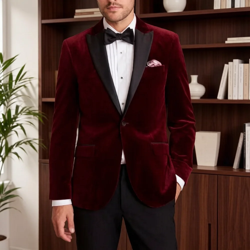 Мужские бархатные костюмы Slim – обзор и цена Men'S Formal Wear For Reception